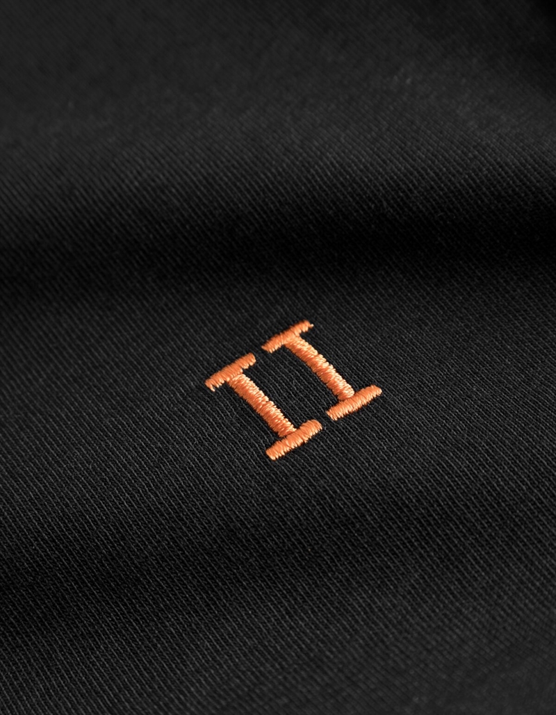 Les Deux tshirt Nørregaard - Black/Orange 